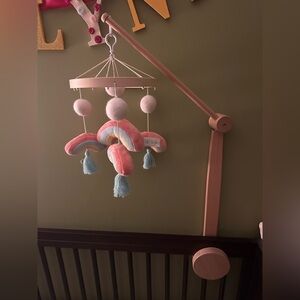 Cloud Island Pastel Rainbow Mobile